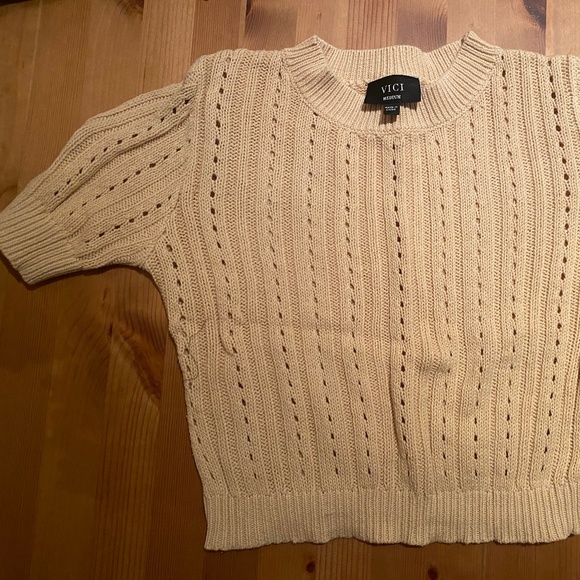 Vici crochet 2 piece set in beige - Picture 3 of 5